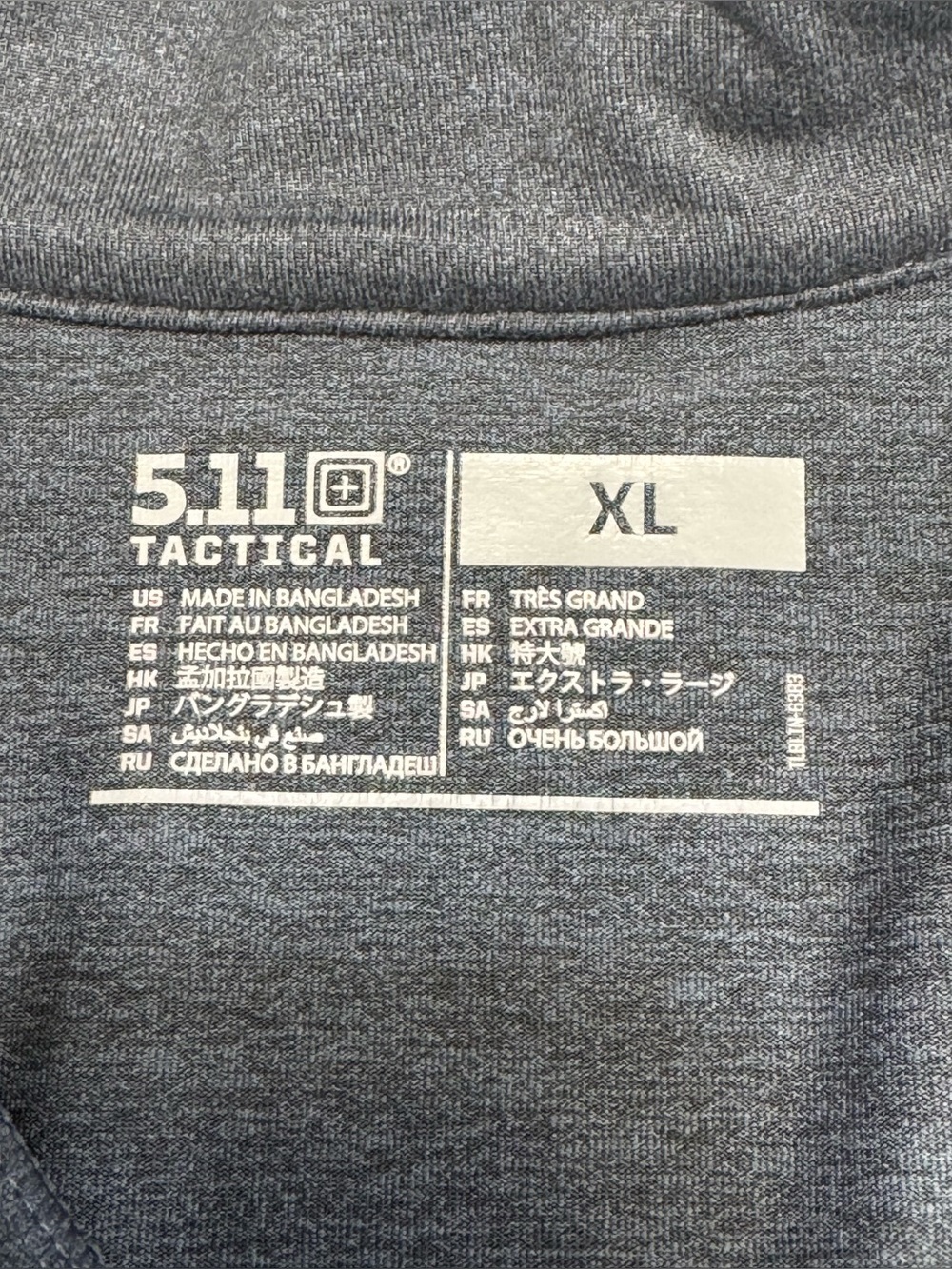 5.11 Tactical Tessa Womens Fitness 1/4 Zip Pullover Dark Heather Gray Size XLG - Picture 7 of 13